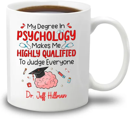 Vista 28 de Taza de café personalizada para psiquiatra jubilada, regalo para el abuelo y la abuela, "A Truly Great Psychiatist Is Hard To Find Difficult To Part