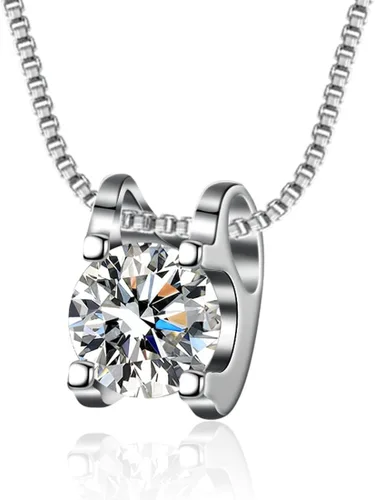 Vista 8 de Preserve - Collar de plata de rosa real, collar de corazón de plata chapado en oro de 14 quilates, collar de corazón con texto en 100 idiomas