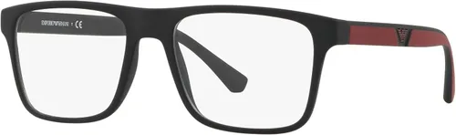 Vista 2 de Emporio Armani Men's Ea4115 Prescription Eyewear Frames with Two Interchangeable Sun Clip-ons Rectangular