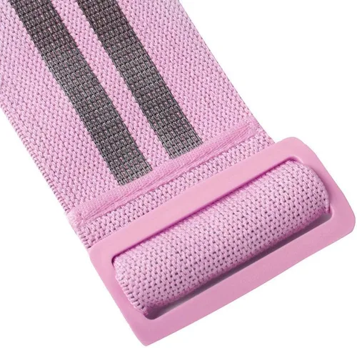 Vista 9 de Bandas de resistencia ajustables antideslizantes para ejercicios de cadera, círculo, gimnasio, yoga, fitness, ejercicio, unisex (rosa)
