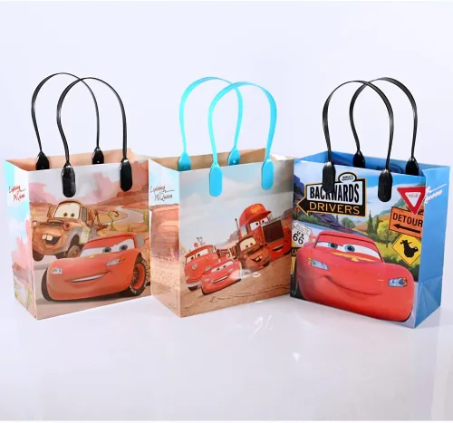 Vista 7 de 12 Bolsas de regalo pequeñas Disney Car Mc Queen, obsequio, para fiestas