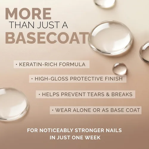 Vista 4 de Perfect Formula Capa de gel transparente, fortalecedor de uñas, tratamiento de queratina, esmalte de uñas transparente, fortalecedor para uñas