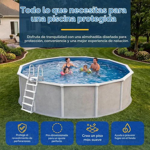 Vista 6 de Almohadilla redonda para piscina, Gris
