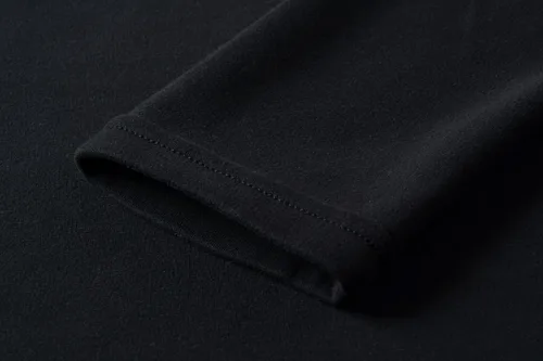Vista 5 de suéter básico de cuello alto de algodón suave para mujer