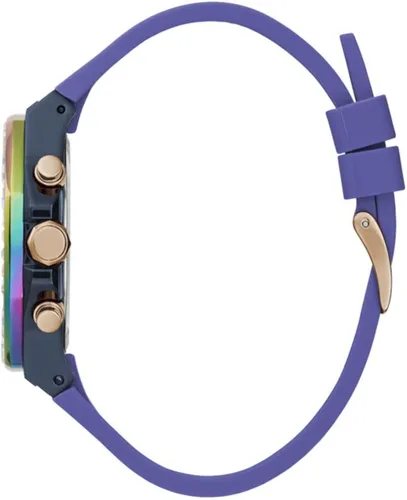 Vista 3 de GUESS US - Reloj multifunción de cuero para mujer Arco iris