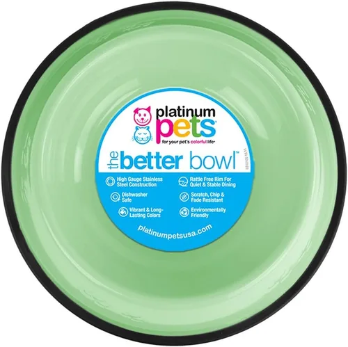Vista 71 de Platinum Pets - tazón de acero inoxidable para gatos y perros que no se vuelca