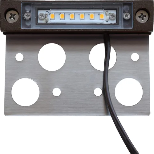 Vista 6 de GKOLED Luz LED Hardscape de 4 pulgadas, luz de pared de pavimentadora, fuente de iluminación LED de 2 W 2700 K, luces de paso al aire libre, carcasa