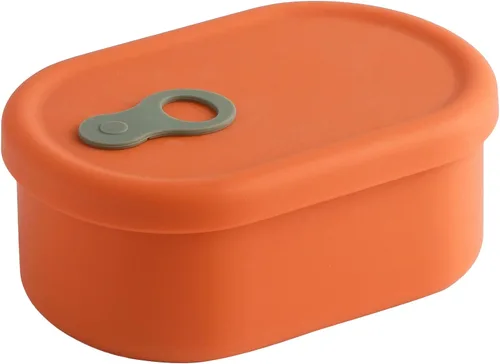 Vista 20 de Recipiente de comida de silicona coreana con ventilación de vapor, manzana verde 4pc