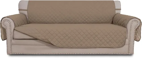 Vista 33 de Easy-Going - Funda reversible para sofá, resistente al agua, con varillas de espuma y correas elásticas, protector de muebles para mascotas y perros