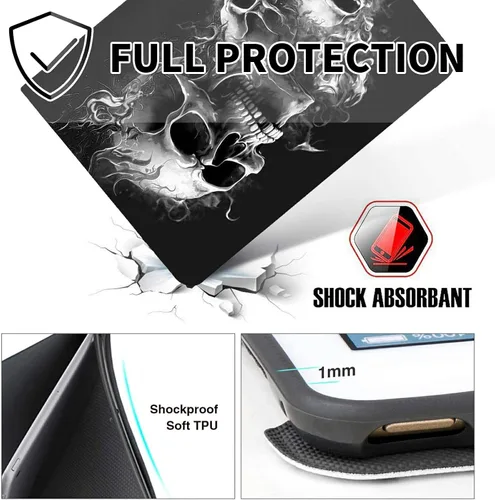 Vista 28 de Funda para tablet Fire 7 (12ª generación, versión 2022), delgada, a prueba de golpes, delgada, de piel sintética, con función de apagado/encendido