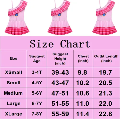 Vista 3 de Traje de baño de princesa para niñas, traje de baño de una pieza para cosplay