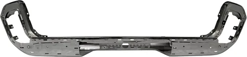Vista 6 de BUMPERS THAT DELIVER - Barra de parachoques trasero cromada de acero compatible con Chevy Silverado GMC Sierra 1500 2019-2025 con doble escape
