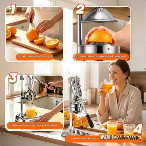 Vista 6 de Moongiantgo Juicer manual comercial, extractor resistente del jugo
