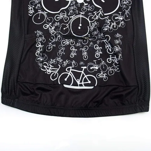 Vista 6 de Uriah Men's Cycling Jersey Short Sleeve Reflective with Rear Zippered Bag