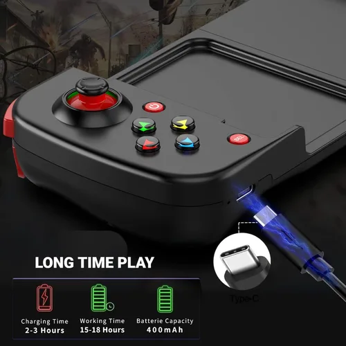 Vista 6 de arVin Mando móvil para juegos para iPhone iOS Android PC, Joystick inalámbrico para iPhone 14131211, iPad, MacBook, Samsung Galaxy S22S21S20, TCL