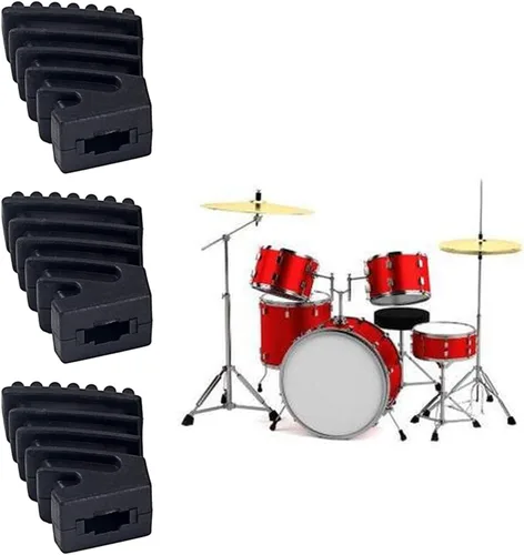 Vista 8 de 3pcs Drum Rack Stand Rubber Feet Leg Protectors Leg Kits for Percussion Rubber Hardware Parts