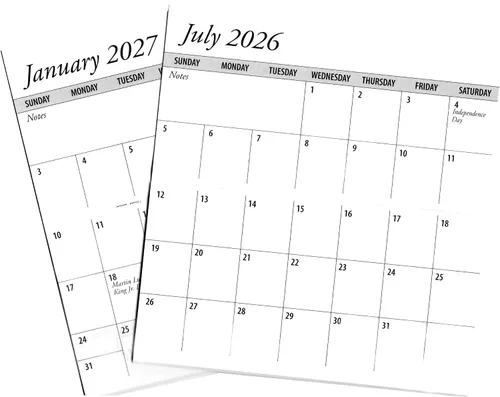 Vista 2 de Calendario de bolsillo de 2 años 2024 2025 y soporte para tarjetas de débito (cruz religiosa)
