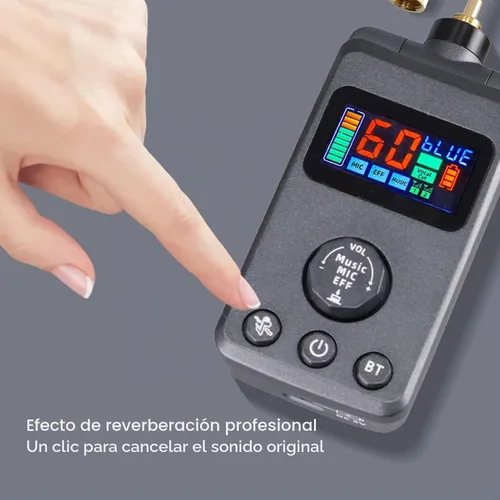 Vista 7 de Microfono, micrófonos recargables duales inalámbricos para karaoke con receptor para canto de karaoke, discurso, iglesia, compatible con teléfono