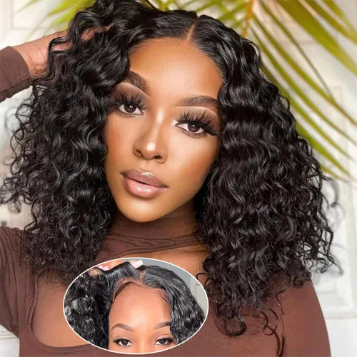 Vista 7 de Pelucas de Encaje Frontal de 24 Pulgadas de Cabello Humano para Mujeres Negras 13x4 Pelucas de Ondas Corporales Sin Pegamento de Cabello Humano