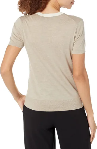 Vista 2 de Theory Camiseta básica de lana para mujer Trim