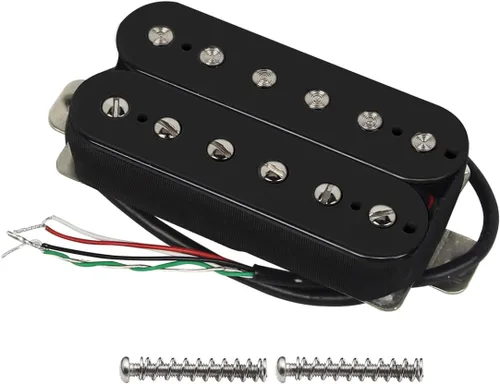 Vista 11 de FLEOR Pastillas de guitarra eléctrica Humbucker Cuello Alnico 5 Negras