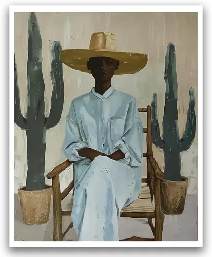 Vista 12 de Arte de pared de mujer negra, arte de pared de niña negra, póster moderno de pintura al óleo, retrato femenino vintage, afroestadounidense, sexy