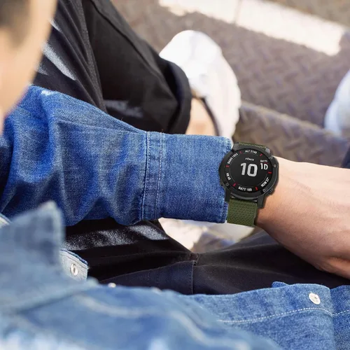 Vista 7 de OVERSTEP Correas de ajuste rápido de 0.866 in para Garmin Fenix 5/Fenix 6/Fenix 7, correa de repuesto de silicona suave compatible con Garmin