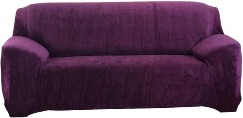 Vista 23 de cjc Fundas de terciopelo para sofá, funda elástica de felpa gruesa para sofá de 1, 2, 3, 4 asientos, fundas de sofá para sofá con cojines