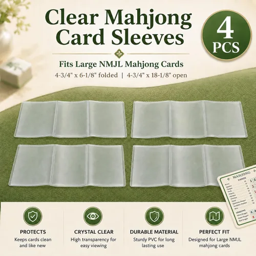 Vista 4 de Juego de cartas de Mahjong americano 2026 con mangas y buscadores