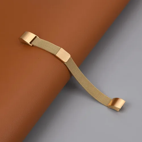 Vista 6 de Bandas de metal compatibles con Fitbit Alta/Fitbit Alta HR, malla de bucle de acero inoxidable transpirable, pulsera magnética ajustable