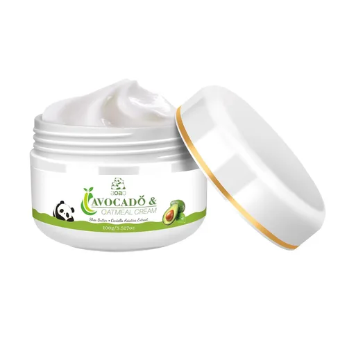 Vista 8 de AOAO Crema hidratante diaria de aguacate para niños, hidrata suavemente la piel seca y sensible para la cara y el cuerpo de bebés y niños, avena