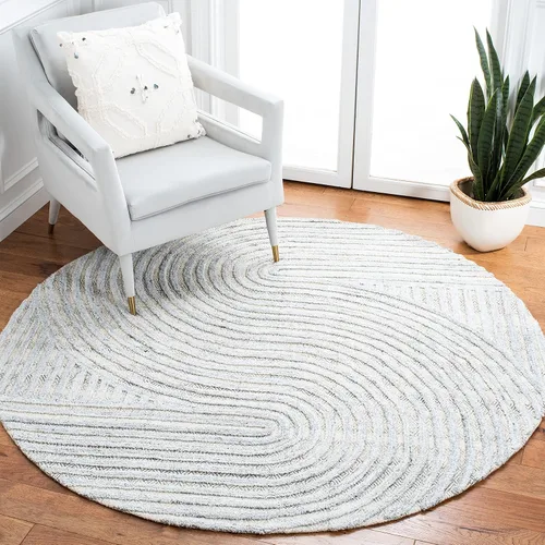 Vista 21 de SAFAVIEH South Hampton Collection - Alfombra decorativa, 2 x 3 pies, color beige, lana abstracta hecha a mano, ideal para zonas de alto tráfico