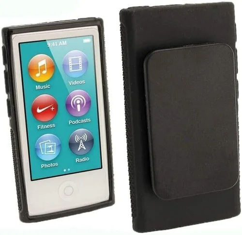 Vista 7 de Funda de goma TPU con clip para cinturón de iPod para Apple iPod Nano 7ª generación 7G 7, funda protectora para iPod Classic Funda protectora