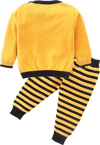 Vista 6 de Simply Conjunto de suéter de animal de punto de algodón para niños pequeños y bebés