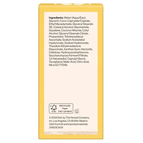 Vista 10 de Honest Beauty Everyday Radiance Vitamina C Hidratante ligero, ilumina mejora el tono de la piel, suave para pieles sensibles, sin fragancia, vegano