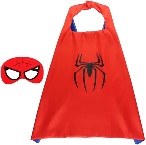 Vista 3 de Capas de superhéroe para niños disfraces de superhéroe con pulseras para niños