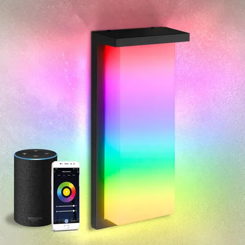 Vista 14 de ASD Lámpara LED de pared para exteriores de 8", aplique de casa para puerta delantera 3CCT, regulable, impermeable, certificada por ETL 12W