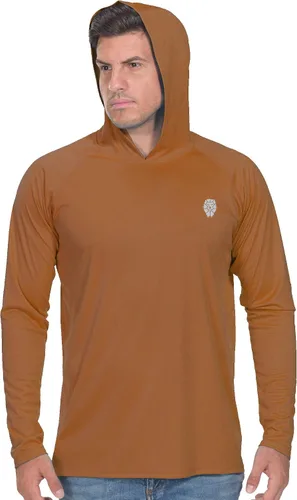 Vista 24 de Camisa de pesca para hombres de manga larga, con protección solar SPF 50+ UV, camiseta tipo sudadera Negro