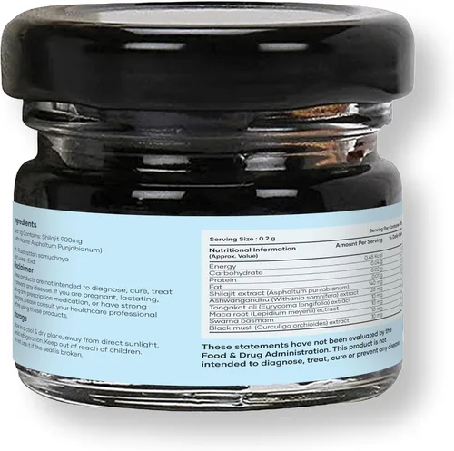 Vista 7 de Mars Pure Himalayan Shilajit Gold (resina) Shilajit orgánico prémium procedente de Himalayas de gran altitud Potenciador de energía natural