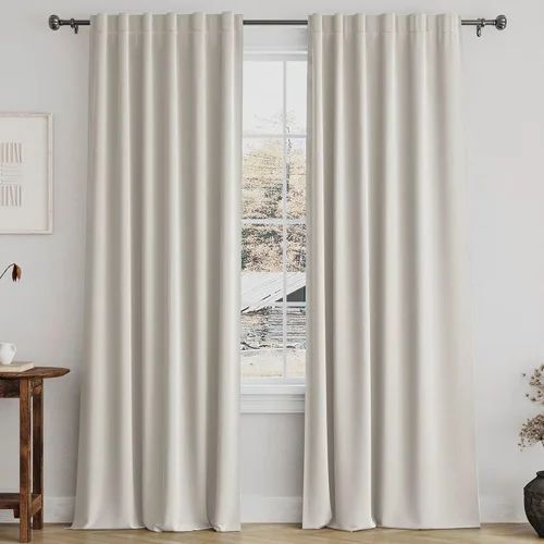 Vista 77 de Turquoize Cortinas Opacas con Aislamiento Térmico Paneles de Tratamiento de Ventanas con Bolsillo para Barra Paneles de Ventana para Ventanas