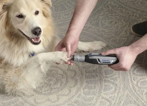 Vista 7 de Dremel PawControl 7760-PGK Lijadora y Recortadora de Uñas para Perros - Kit de Herramientas de Aseo para Mascotas Inalámbrico y Recargable - Seguro