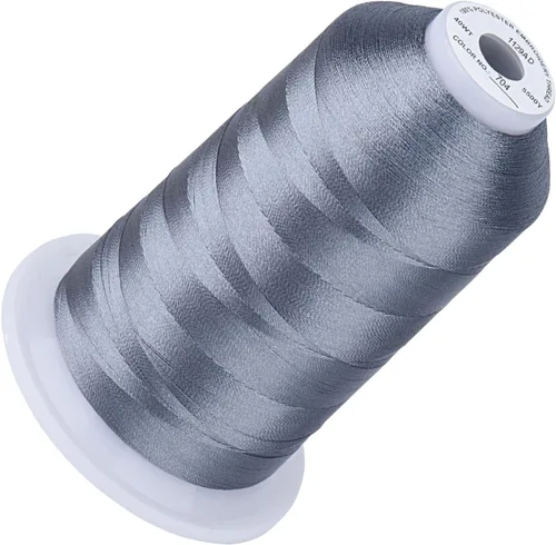 Vista 9 de Simthread 5500 yardas de hilo de bordar, 5000M de alto rendimiento 40WT 100% hilo de poliéster – 170+ colores vívidos, clasificado de alta velocidad