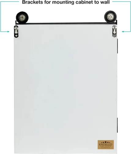 Vista 7 de Barndoor - Organizador de joyas con marco de fotos, capacidad para cuatro fotos de 4 x 6 pulgadas (blanco)