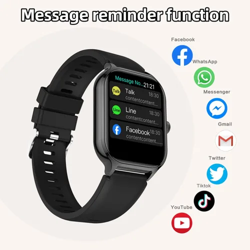 Vista 9 de Reloj inteligente para mujeres y hombres (respuesta/hacer llamadas) de 2.01 pulgadas, relojes inteligentes para teléfonos iOS y Android, reloj Dorado