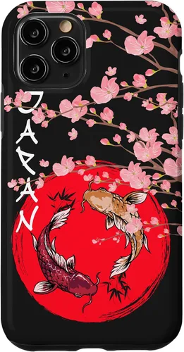 Vista 29 de koi Fish Ying yang,Japanese Flag Japan - Cherry Blossom Case for iPhone 17