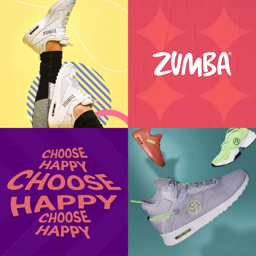 Vista 4 de ZUMBA Tenis Air Boost para mujer, tenis de baile bajos