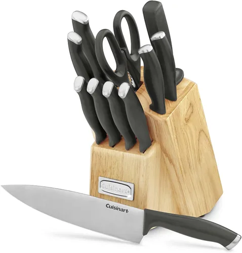 Vista 2 de Cuisinart C77SSB-12P Color Pro Collection - Juego de cuchillos (12 piezas), color negro