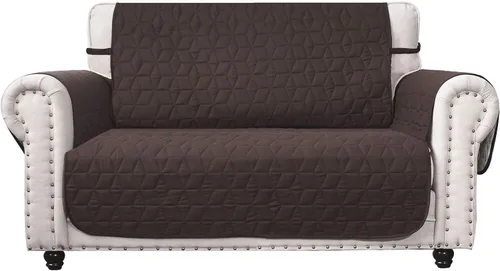 Vista 10 de Ameritex Funda de sofá biplaza, protector de muebles acolchado resistente al agua con parte trasera antideslizante para perros, niños y mascotas