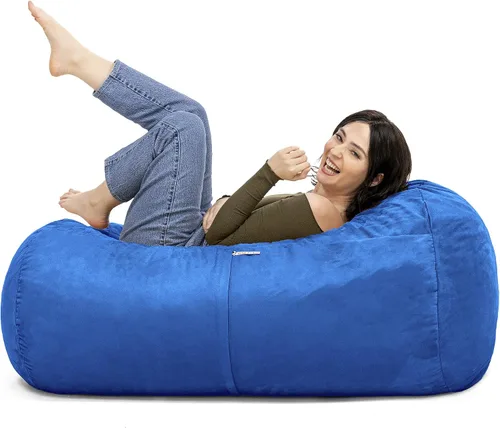 Vista 14 de Jaxx Lounger Jr. Puff Azul