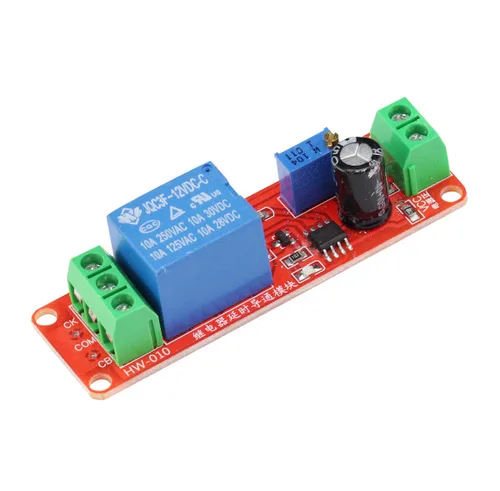 Vista 5 de 3 unids NE555 DC 12V 0-10 segundos temporizador de retardo ajustable relé interruptor módulo convertidor corriente constante para sistema de control